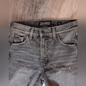 ¡!moving sale!¡ Lucky Brand distressed grey straight leg jeans
